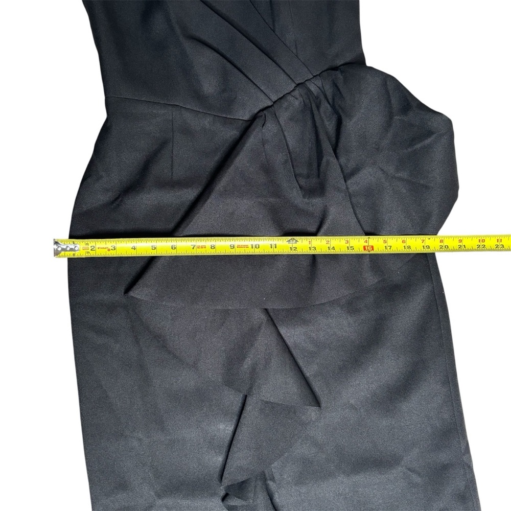 Elliatt Black Strapless Asymmetrical Cocktail Dress Size Medium - Picture 6 of 8